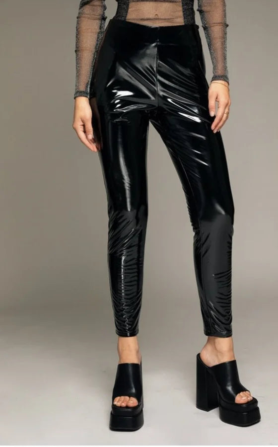 Faux Leather Shinny Leggings