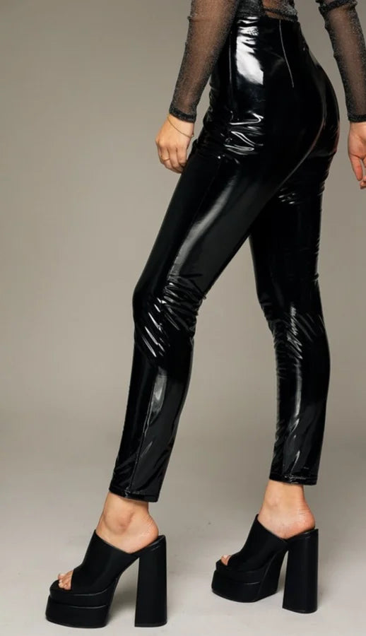 Faux Leather Shinny Leggings