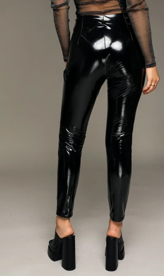 Faux Leather Shinny Leggings